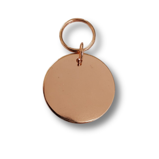 Anipro Stainless Dog - Медальон адресник за кучета, 30 мм - розово злато